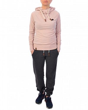 Лонгслив женский с капюшоном Naketano Mandy XI Dusty Pink Лонгслив женский с капюшоном Naketano Mandy XI Dusty Pink