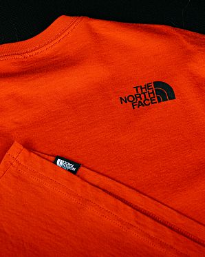 Футболка мужская The North Face Fine Front Box Orange Футболка мужская The North Face Fine Front Box Orange