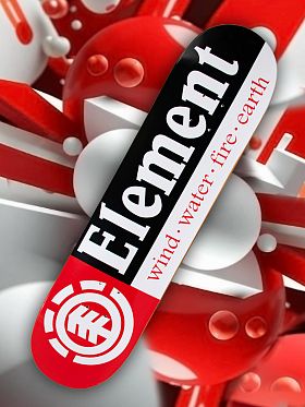 Дека Element 2023  8.25 (10 красный черный, 8.25) Дека Element 2023  8.25 (10 красный черный, 8.25)