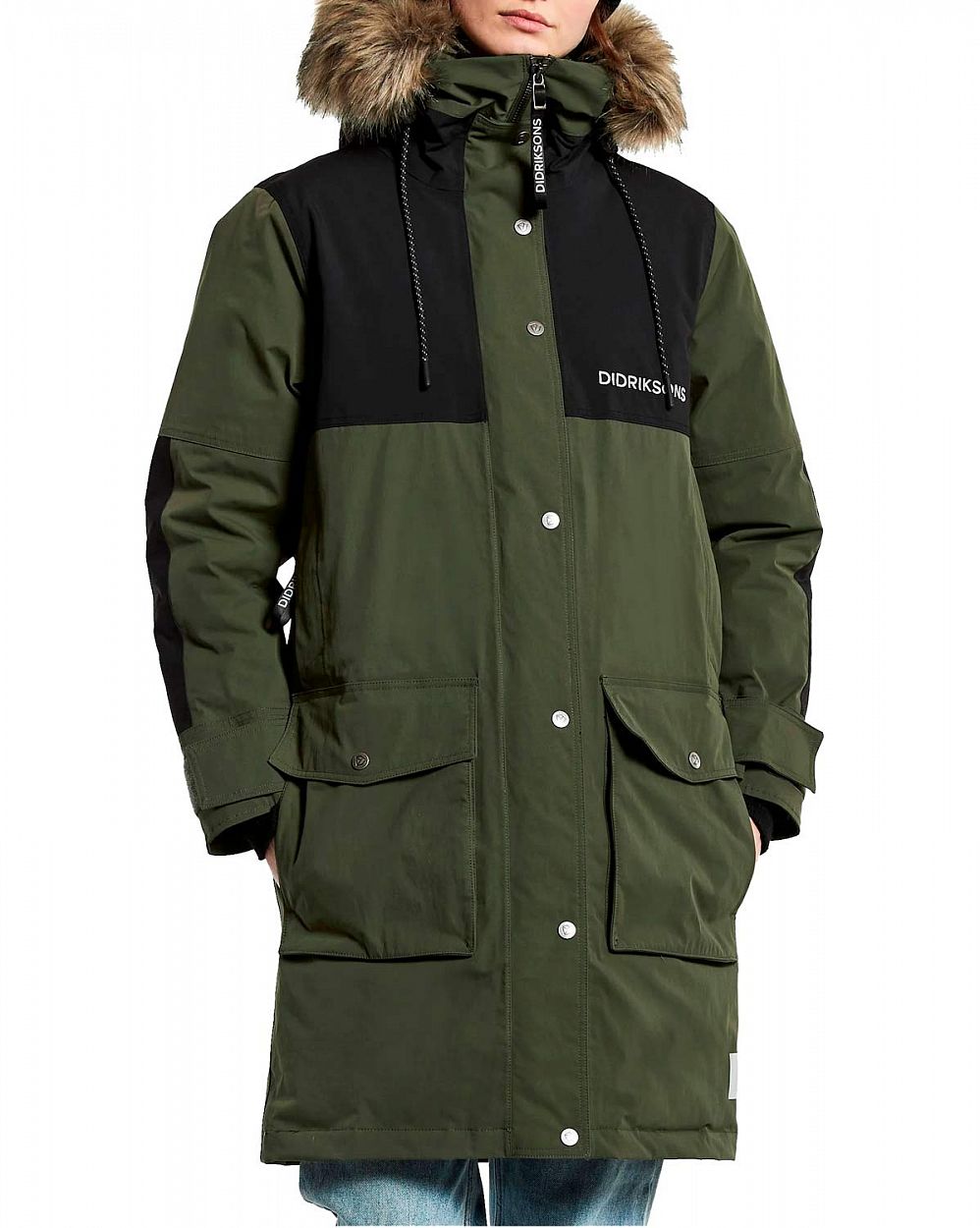 Парка женская зимняя водонепроницаемая Швеция Didriksons Parka Calla Green отзывы