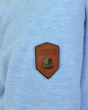 Толстовка женская с капюшоном Naketano Schmierlappen Jeck VI Amazing Blue Толстовка женская с капюшоном Naketano Schmierlappen Jeck VI Amazing Blue