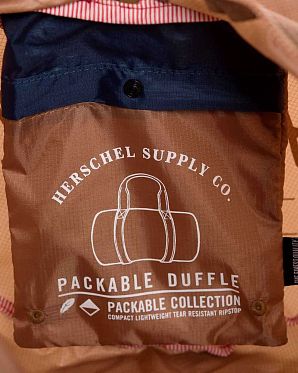 Сумка складная Herschel Packable Duffle Bag Caramel Navy Сумка складная Herschel Packable Duffle Bag Caramel Navy