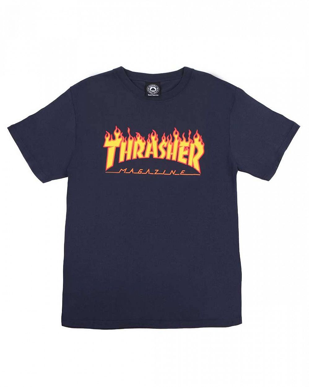 Футболка женская Thrasher Flame Logo Tee Navy отзывы