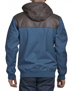 Ветровка водоотталкивающая на флисе Iriedaily Sober Mix Blue