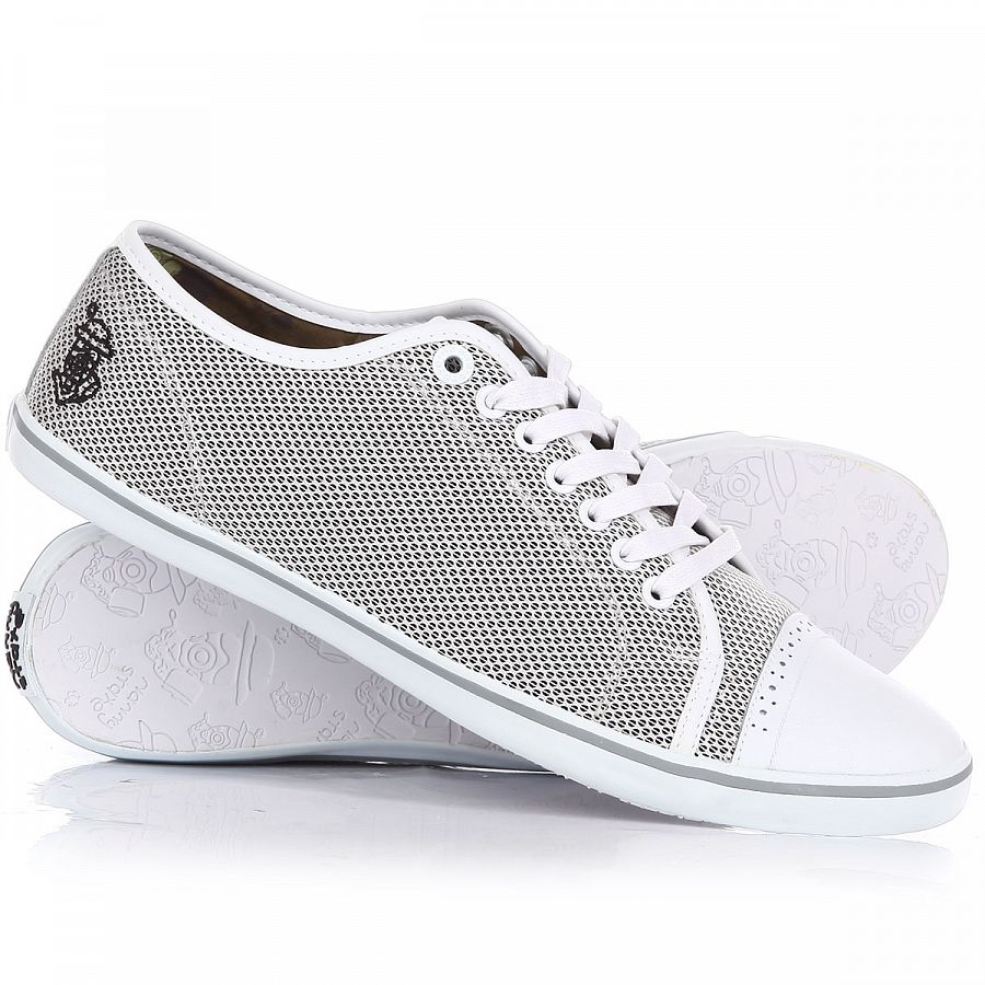 Кеды мужские Англия Nanny State Toe Detail White Black Mesh отзывы