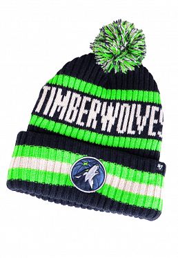 Шапка с помпоном на флисе '47 Brand NBA Minnesota Timberwolves Navy Green Шапка с помпоном на флисе '47 Brand NBA Minnesota Timberwolves Navy Green