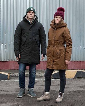 Шапка с помпоном зимняя женская Канада KyiKyi Classic Faux Fur Burgundy