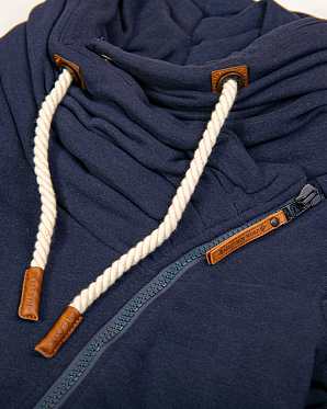 Толстовка женская на молнии Naketano Jedi Path Dark Night