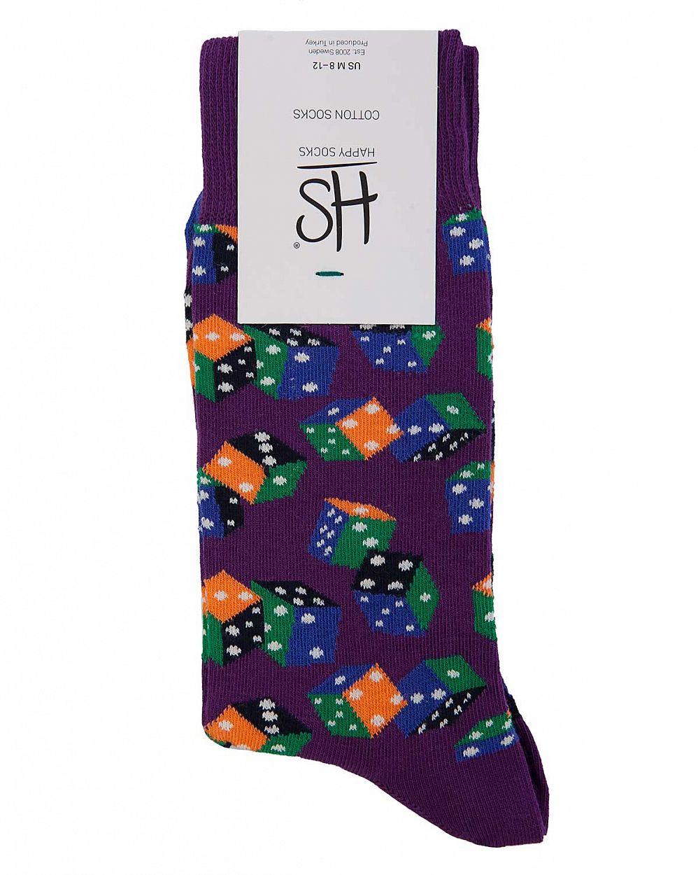 Носки мужские Happy Socks Cotton Lucky Purple отзывы