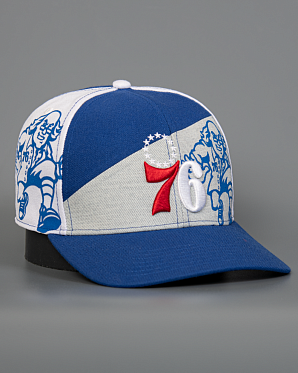 Бейсболка '47 Brand MVP WBV Philadelphia 76ers Royal White