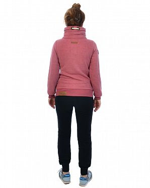 Толстовка женская на молнии с высоким воротом Naketano Monsterbumserin Luccente Mel