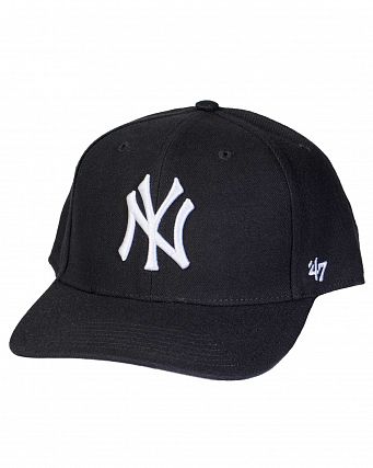 Бейсболка классическая с прямым козырьком '47 Brand Captain NO SHOT New York Yankees Blue