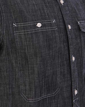 Рубашка мужская с длинным рукавом Publish Brand USA Ross Denim Black