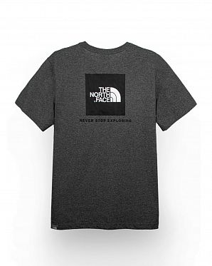 Футболка мужская The North Face Box Back Dark Grey Black Футболка мужская The North Face Box Back Dark Grey Black