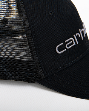 Бейсболка сетка Carhartt Style # 101195 Canvas Mesh-Back Logo Graphic Cap Black
