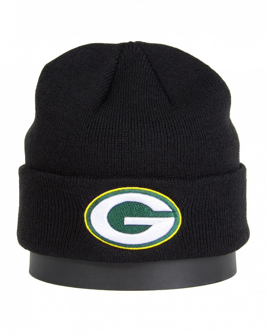 Шапка с подворотом '47 Brand NFL Green Bay Packers Black отзывы