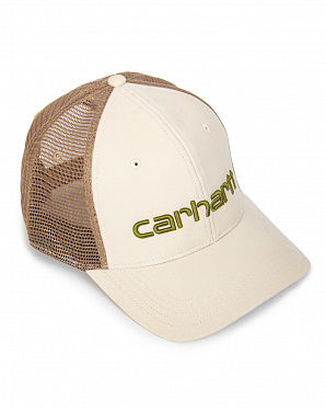 Бейсболка сетка Carhartt Style # 101195 Canvas Mesh-Back Logo Graphic Cap Beige