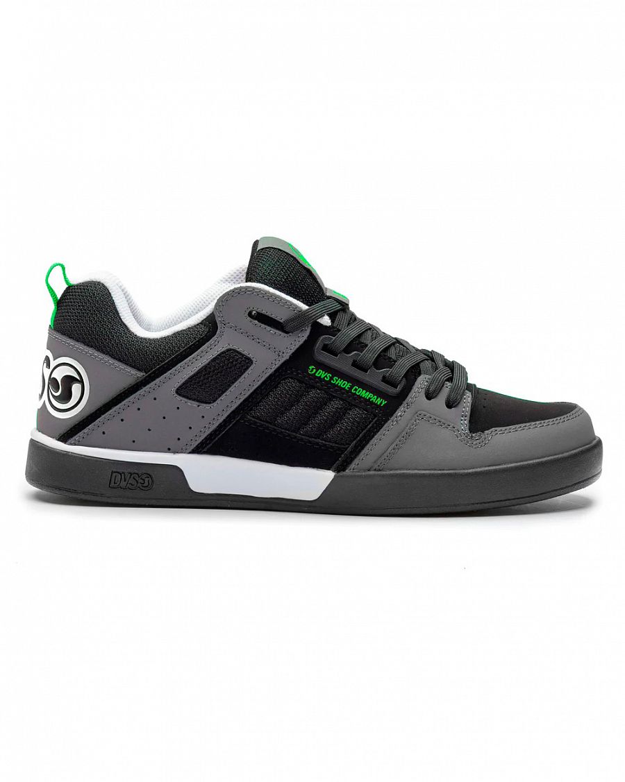 Кеды низкие мужские DVS COMANCHE 2.0+ Black Charcoal Lime Nubuck отзывы