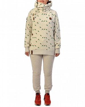 Толстовка женская с капюшоном Германия Naketano Darth Oma Grey Толстовка женская с капюшоном Германия Naketano Darth Oma Grey