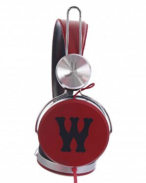 Наушники с микрофоном проводные складные WeSC Banjar On Ear Headphones Jester Red