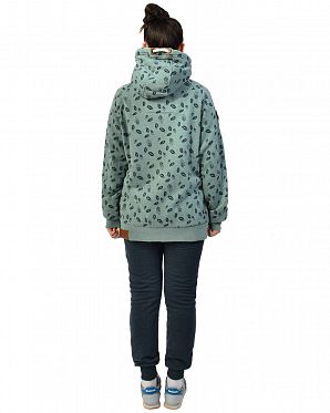 Толстовка женская на молнии с капюшоном Naketano Gebimster Brazzo Stormy Sea Mel Толстовка женская на молнии с капюшоном Naketano Gebimster Brazzo Stormy Sea Mel