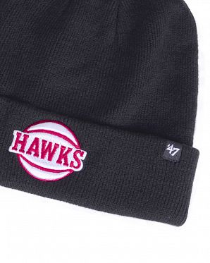 Шапка с подворотом '47 Brand NBA Atlanta Hawks Black Шапка с подворотом '47 Brand NBA Atlanta Hawks Black