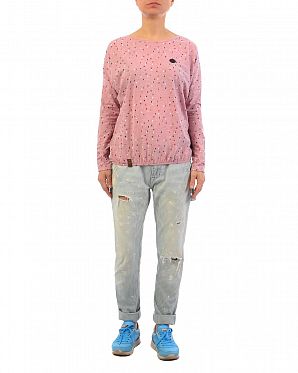 Футболка женская с длинным рукавом Naketano Grafenberg Pink Футболка женская с длинным рукавом Naketano Grafenberg Pink