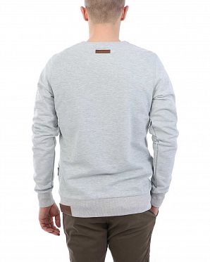 Толстовка мужская свитшот Naketano Kubilay Light Grey Толстовка мужская свитшот Naketano Kubilay Light Grey