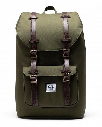 Рюкзак городской для ноутбука 13 дюймов Herschel L. America Mid IVY GREEN/CHICORY COFFEE