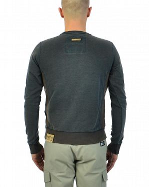 Толстовка мужская свитшот Naketano Schwanz mit Bravour Heritage Indigo Blue Толстовка мужская свитшот Naketano Schwanz mit Bravour Heritage Indigo Blue