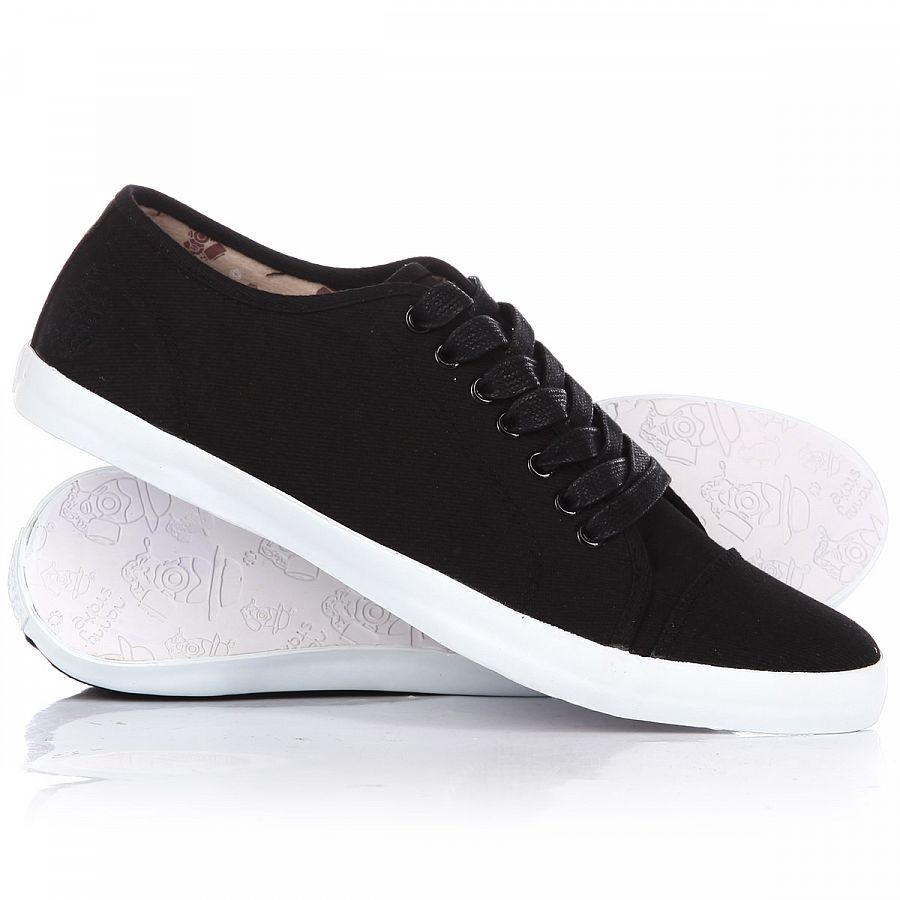 Кеды мужские летние Англия Nanny State Toe Shoe Canvas Black отзывы