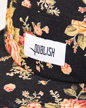 Бейсболка Publish 5 Panel Black Rose