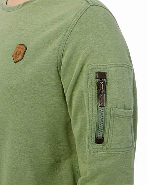 Толстовка мужская свитшот Naketano Laktoseintoleranz Vollbart Pine Green Толстовка мужская свитшот Naketano Laktoseintoleranz Vollbart Pine Green