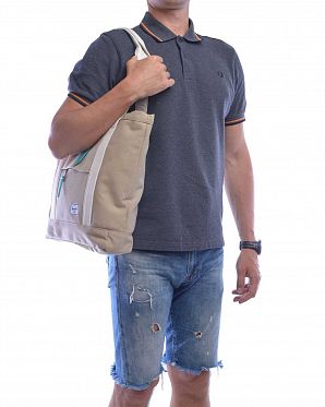 Сумка шоппер через плечо Herschel Herschel Market Canvas Washed Khaki Bone Teal