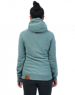 Толстовка женская на молнии с капюшоном Naketano Brazzo Jeck Stormy Sea Mel