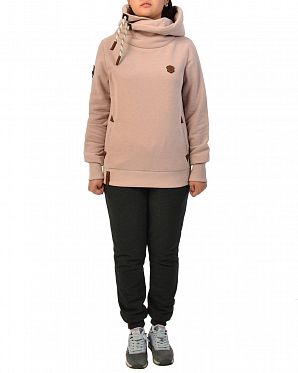 Толстовка женская с капюшоном Naketano Darth Jeck VI Mel Dusty Pink