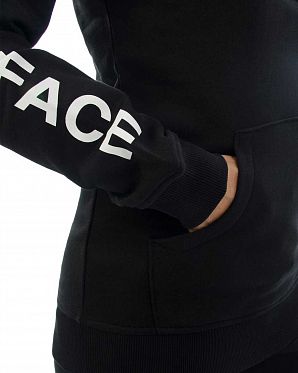 Толстовка на молнии флисовая женская The North Face 1/4 Zip Hoodie Black