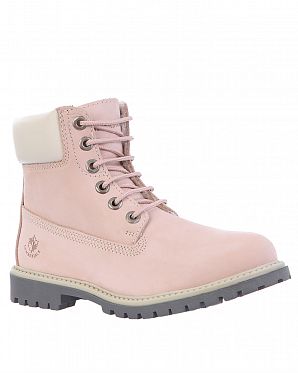 Ботинки женские кожаные на меху Lumberjack River Pink White Ботинки женские кожаные на меху Lumberjack River Pink White