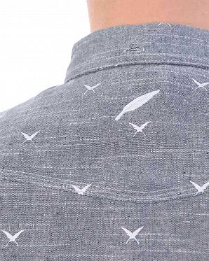 Рубашка мужская с длинным рукавом Publish Brand USA Generick Slate