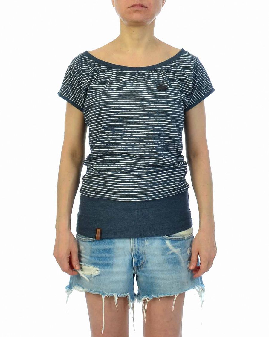 Футболка женская летняя на широкой резинке Naketano Wolle Dizzy VIII Indigo Blue Melange отзывы Футболка женская летняя на широкой резинке Naketano Wolle Dizzy VIII Indigo Blue Melange отзывы