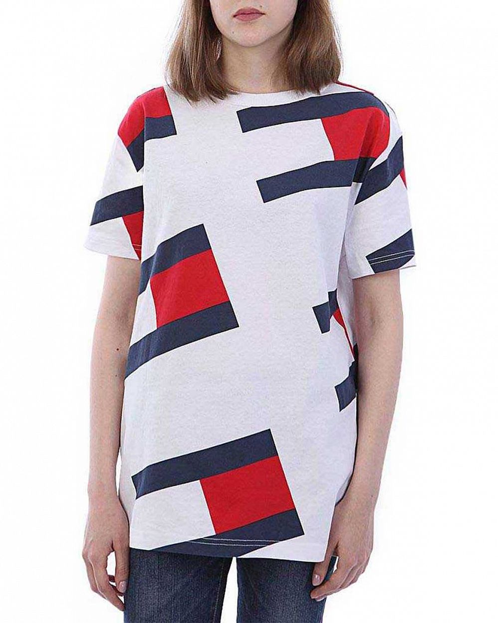 Футболка Женская Tommy Hilfiger Long Classic White отзывы