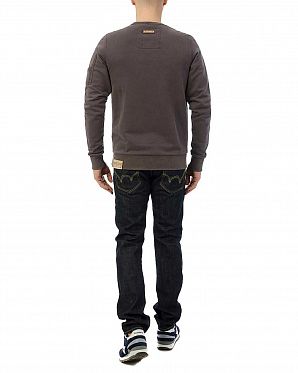 Толстовка мужская свитшот Naketano Laktoseintoleranz Vollbart Purple Grey Толстовка мужская свитшот Naketano Laktoseintoleranz Vollbart Purple Grey