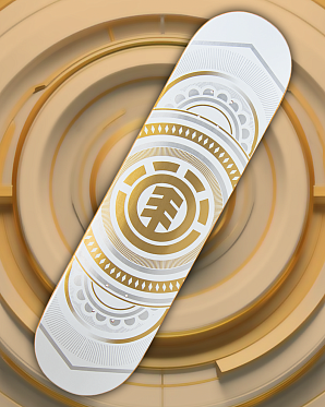 Дека Element с покрытием 8.25 (13 белый золотой 8.25)