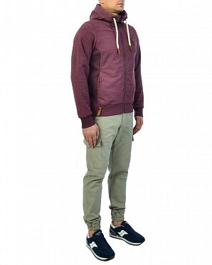 Толстовка мужская на молнии с капюшоном Naketano Full-Zip Hoodie Birol Bordeaux T Толстовка мужская на молнии с капюшоном Naketano Full-Zip Hoodie Birol Bordeaux T
