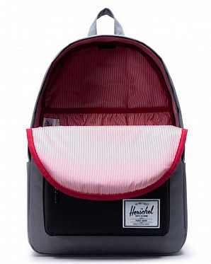 Рюкзак водоотталкивающий для ноутбука 15 дюймов Herschel Classic XL Grey Black Рюкзак водоотталкивающий для ноутбука 15 дюймов Herschel Classic XL Grey Black