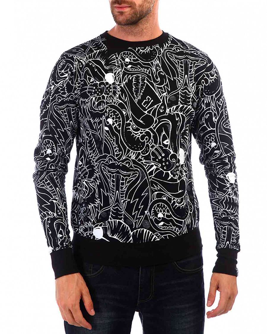 Толстовка свитшот Rum Knuckies Animal Black отзывы Толстовка свитшот Rum Knuckies Animal Black отзывы