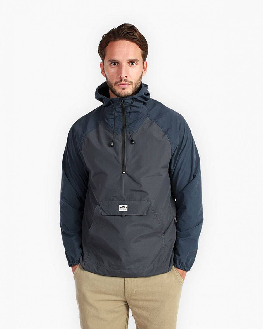 Анорак легкий непромокаемый Penfield Packable Navy Charcoal отзывы