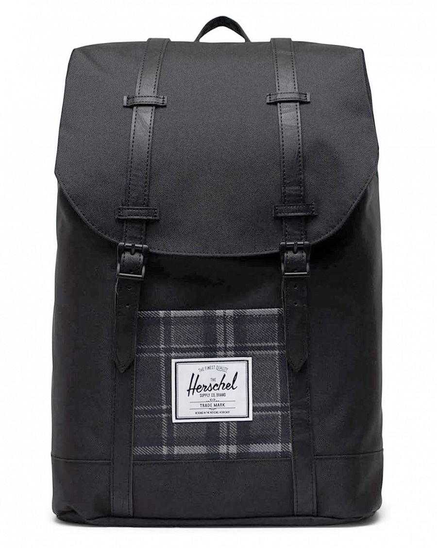 Рюкзак с отделением для 15 ноутбука Herschel Retreat Black Plaid отзывы