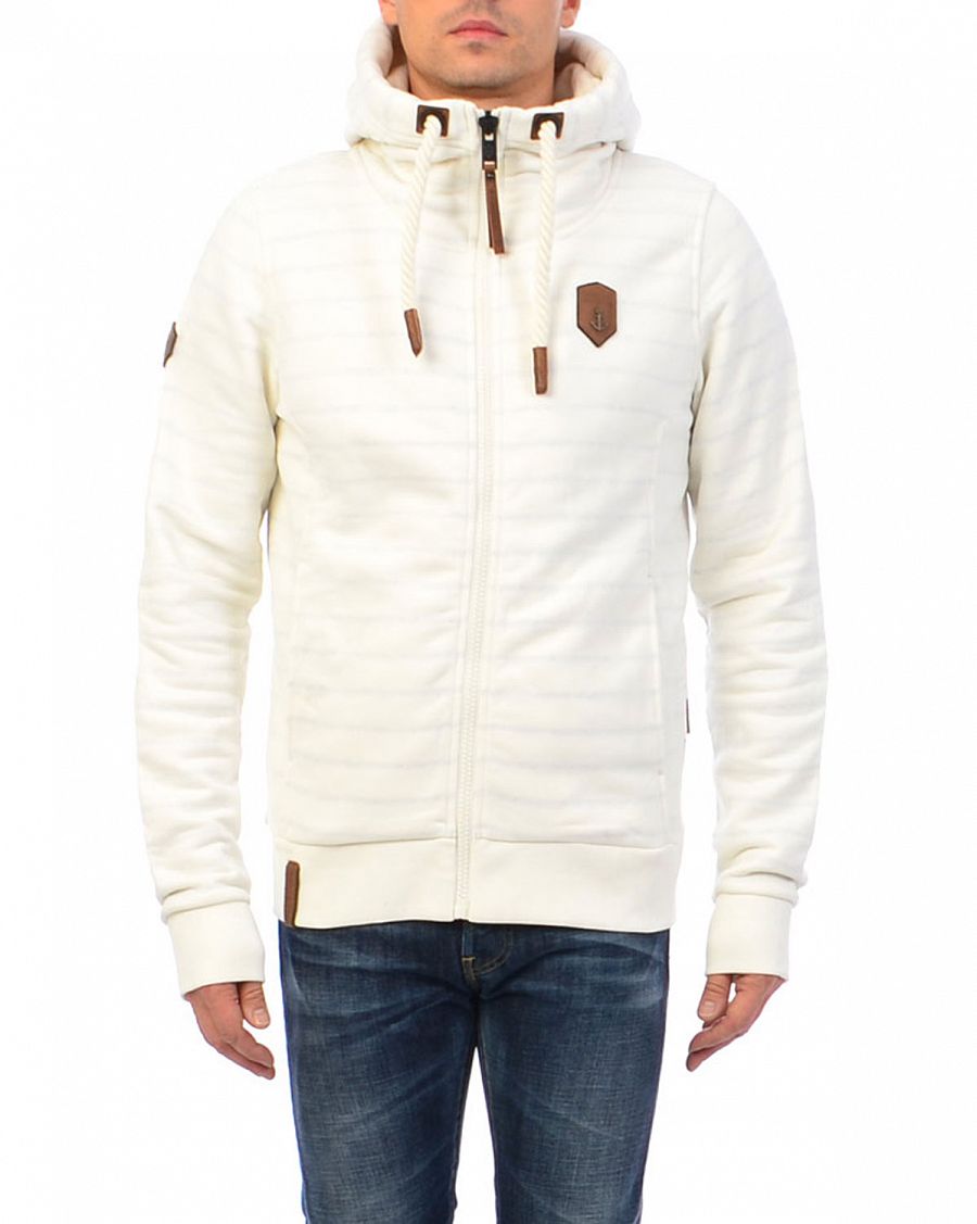 Толстовка мужская на молнии с капюшоном Naketano Full-Zip Hoodie Birol II White отзывы