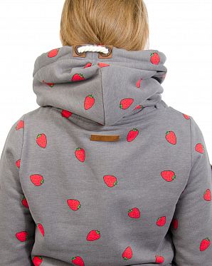 Толстовка женская с капюшоном Naketano Oskar mein Junge Dark Grey Mel Толстовка женская с капюшоном Naketano Oskar mein Junge Dark Grey Mel